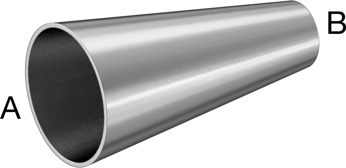 Paslanmaz Çelik Borular için 316/316L Paslanmaz Çelik Alın Kaynaklı Bağlantı Parçası, 1-1/2“ x 1” Dış Çaplı Boru için Mat Düz Redüktör
