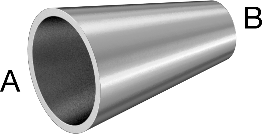 Paslanmaz Çelik Borular için 316/316L Paslanmaz Çelik Alın Kaynaklı Bağlantı Parçası, 1“ x 1/2” Dış Çaplı Boru için Mat Düz Redüktör