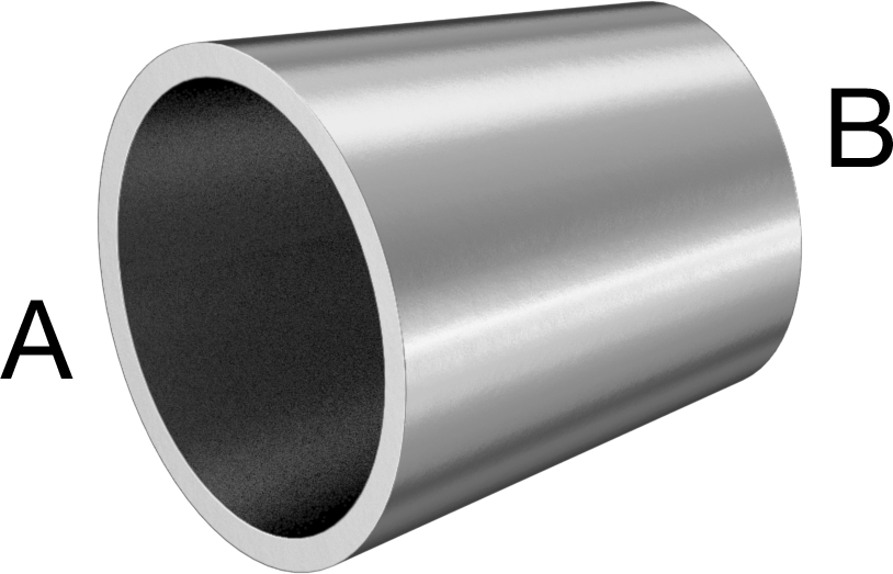 Paslanmaz Çelik Borular için 316/316L Paslanmaz Çelik Alın Kaynaklı Bağlantı Parçası, 1“ x 3/4” Dış Çaplı Boru için Mat Düz Redüktör