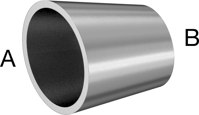 Paslanmaz Çelik Borular için 316/316L Paslanmaz Çelik Alın Kaynaklı Bağlantı Parçası, Parlak Ofset Düz Redüktör, 1“ x 3/4” Boru Dış Çapı