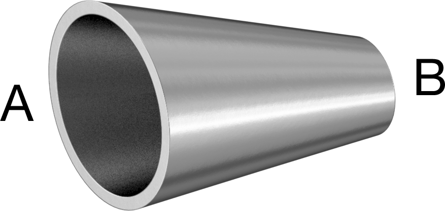 Paslanmaz Çelik Borular için 316/316L Paslanmaz Çelik Alın Kaynaklı Bağlantı Parçası, 1“ x 1/2” Dış Çaplı Boru için Mat Ofset Düz Redüktör