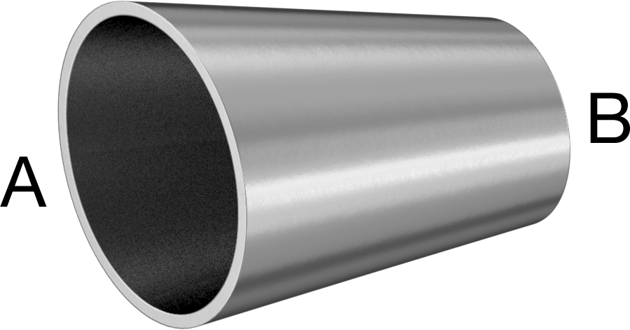Paslanmaz Çelik Borular için 316/316L Paslanmaz Çelik Alın Kaynaklı Bağlantı Parçası, 1-1/2“ x 1” Dış Çaplı Boru için Parlak Ofset Redüktör
