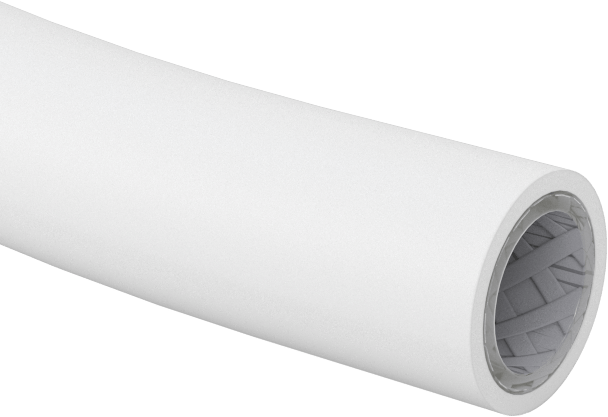 Yüksek Basınçlı Yumuşak PVC Plastik Boru, Hava ve Su için, 1/2" ID, 3/4" OD, Beyaz