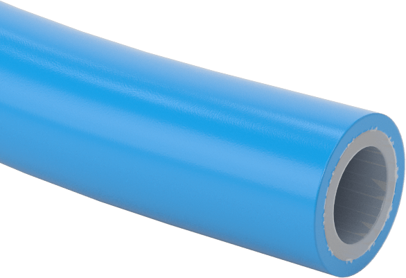 Yüksek Basınçlı Yumuşak PVC Plastik Boru, Hava ve Su için, 3/8" ID, 5/8" OD, Mavi