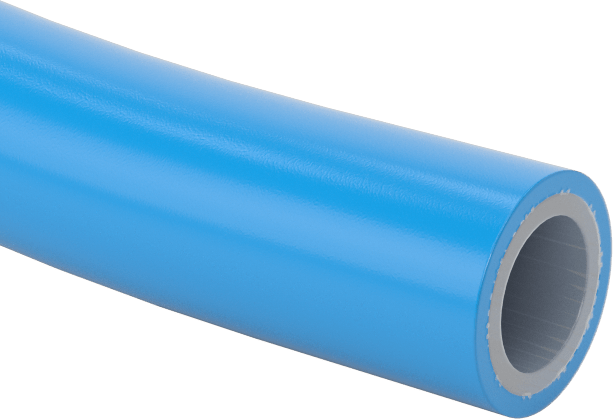 Yüksek Basınçlı Yumuşak PVC Plastik Boru, Hava ve Su için, 1/2" ID, 25/32" OD, Mavi