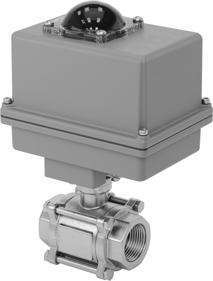 Easy-Maintenance Motor Tahrikli Açma/Kapama Vanası, 120V AC, 1 NPT Dişi