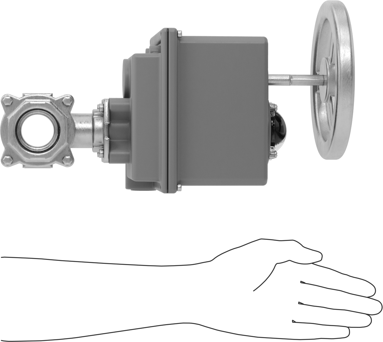 Easy-Maintenance Motor Tahrikli Açma/Kapama Vanası, 120V AC, 1-1/2 NPT Dişi