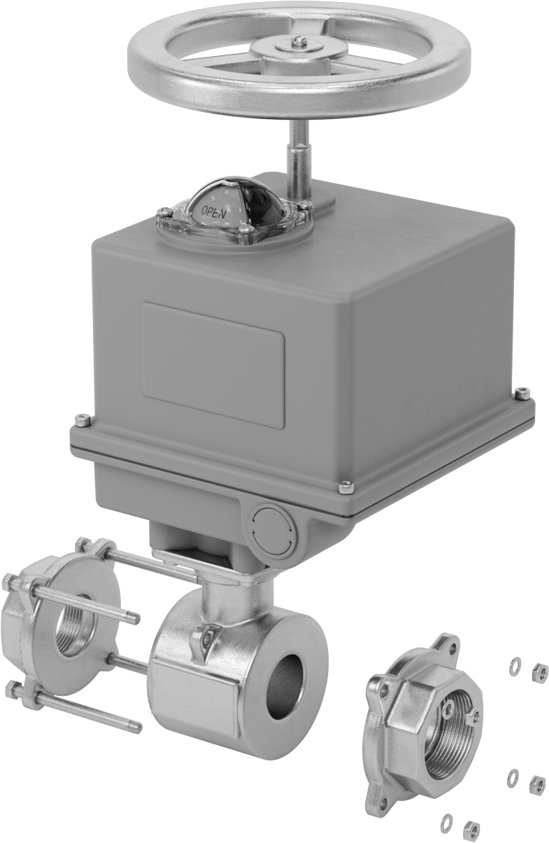 Easy-Maintenance Motor Tahrikli Açma/Kapama Vanası, 120V AC, 1-1/2 NPT Dişi