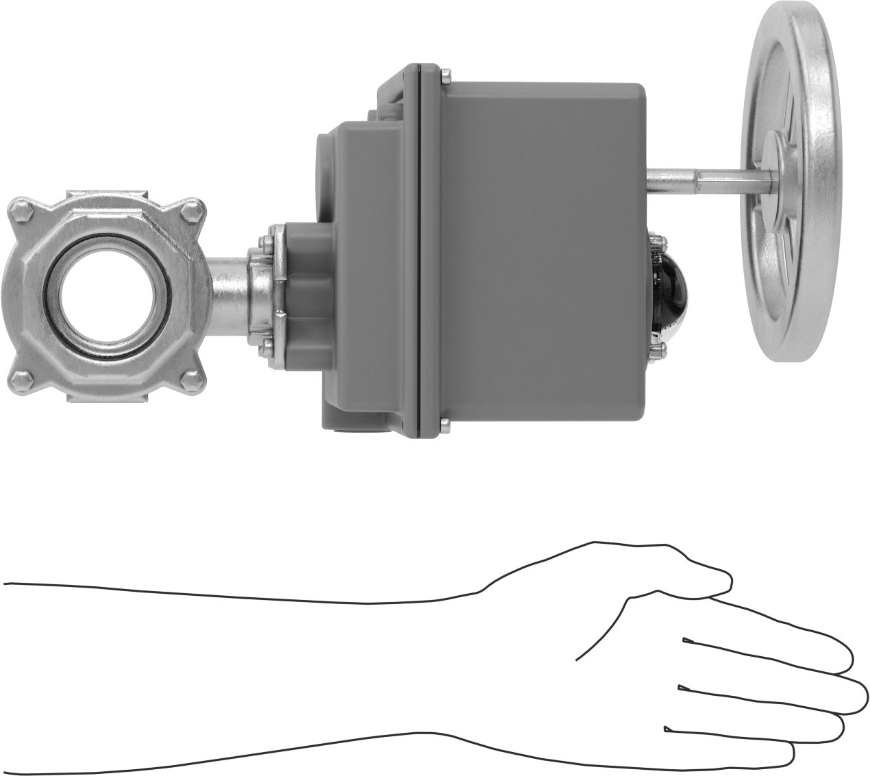 Easy-Maintenance Motor Tahrikli Açma/Kapama Vanası, 120V AC, 2 NPT Dişi