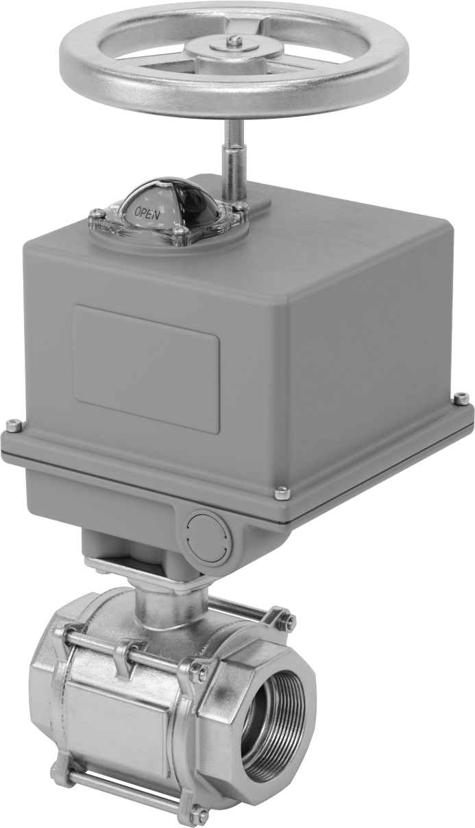 Easy-Maintenance Motor Tahrikli Açma/Kapama Vanası, 120V AC, 2 NPT Dişi
