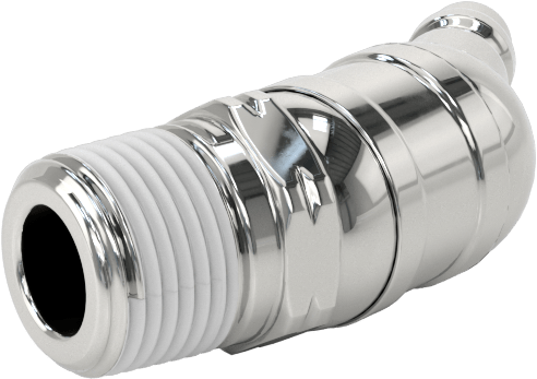 Hava için Endüstriyel Hızlı Bağlantı Kesme Hortum Bağlantısı, 45 Derece Pivot Açılı ve Döner 1/4 Boyutlu Plug, 3/8 NPT Erkek