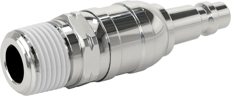 Hava için Endüstriyel Hızlı Bağlantı Kesme Hortum Bağlantısı, 45 Derece Pivot Açılı ve Döner 1/4 Boyutlu Plug, 3/8 NPT Erkek