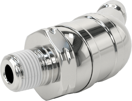Hava için Endüstriyel Hızlı Bağlantı Kesme Hortum Bağlantısı, 45 Derece Pivot Açılı ve Döner 1/4 Boyutlu Plug, 1/8 NPT Erkek