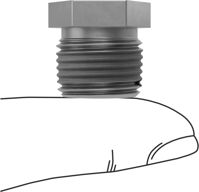 Sızdırmazlık Maddeli Düşük Basınçlı Çelik Boru Bağlantı Elemanı, Burç Redüksiyon Adaptörü, 3/8 Erkek x 1/8 Dişi NPT