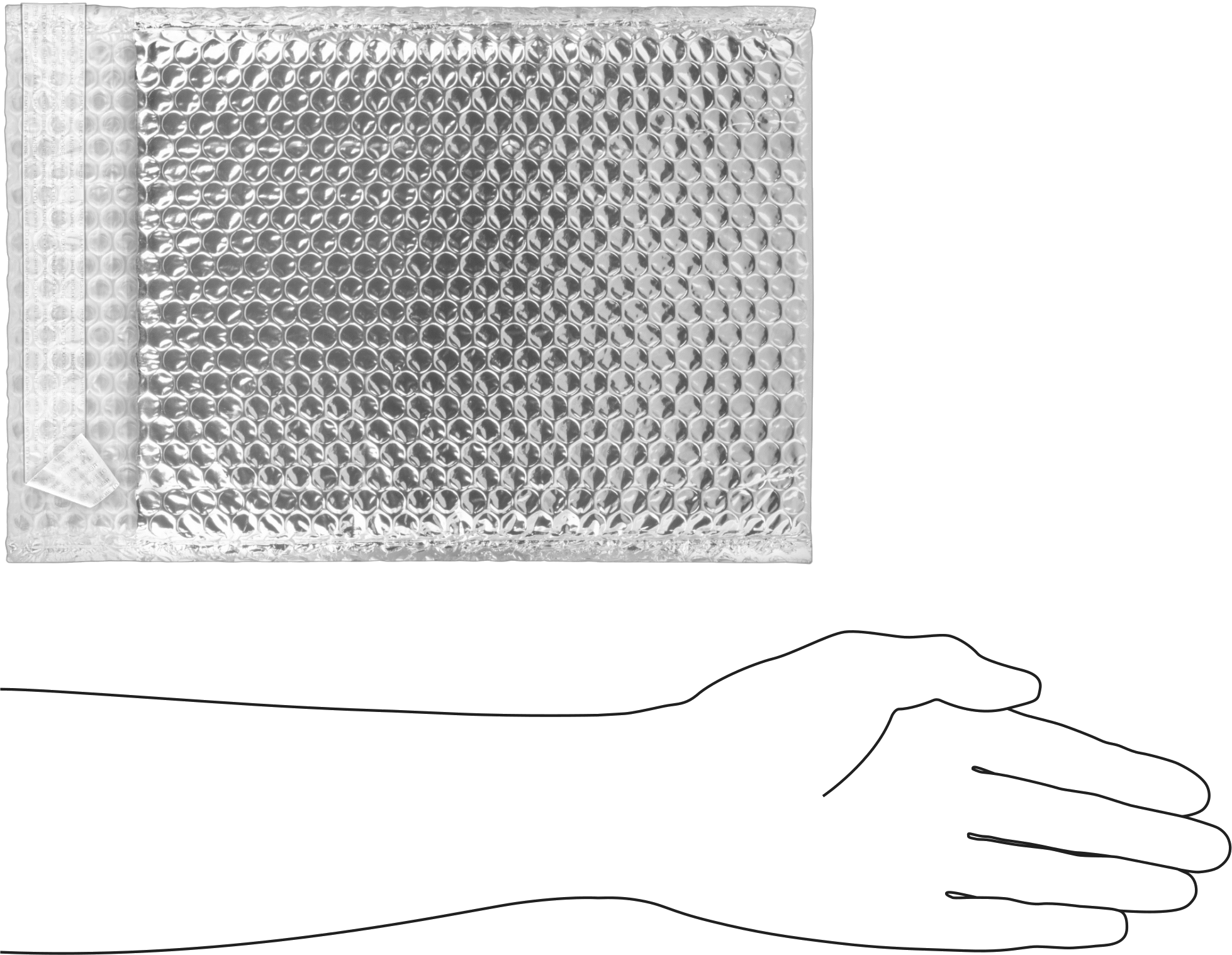 Yalıtımlı Kabarcık Posta Zarfı, 8“ Genişlik x 11” Yükseklik