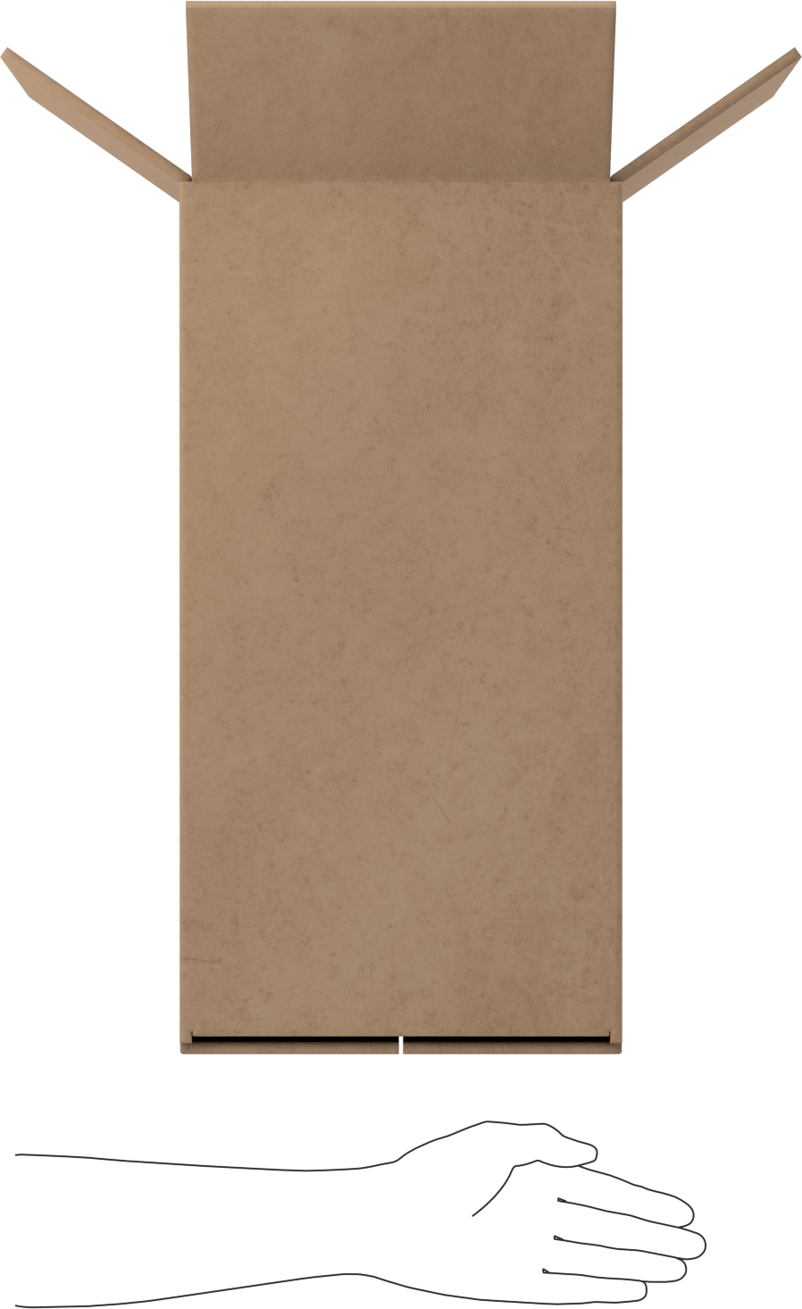UN Uyumlu Karton Nakliye Kutusu, 9-5/8“ Uzunluk x 9-5/8” Genişlik x 19-1/2" İç Yükseklik