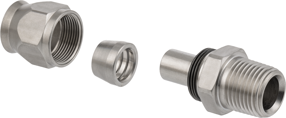 303 Paslanmaz Çelik 1/2 NPT Erkek Bağlantı Parçası, 1/2" iç çaplı yüksek basınçlı örgülü kimyasal hortum için