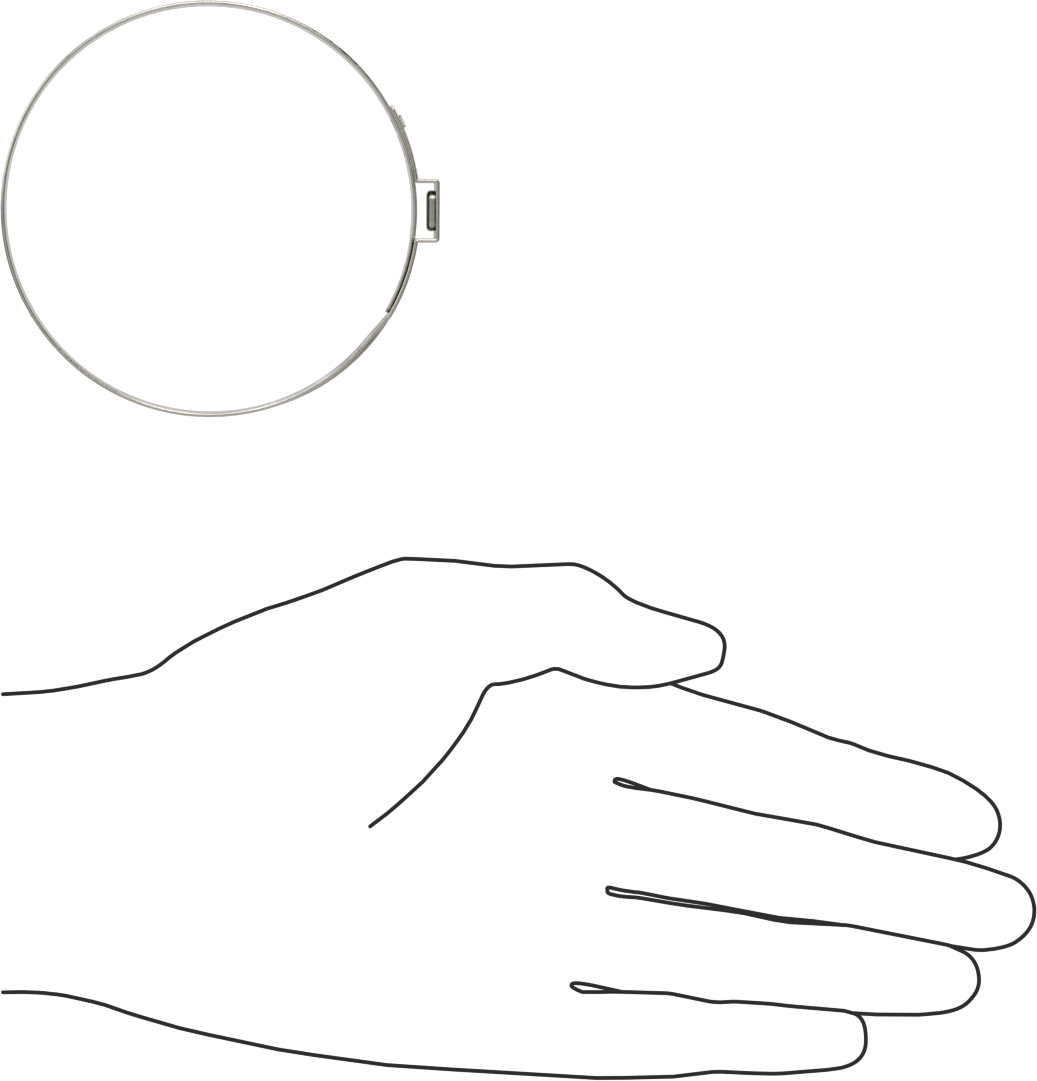 Titreşime Dayanıklı Sıkıştırma Kelepçesi, Sıkı Sızdırmazlık, 9/32“ x 0,024” Bant, 2-47/64" ila 2-55/64" ID