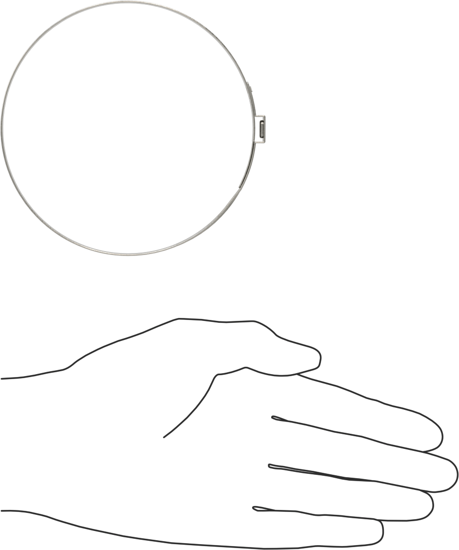 Titreşime Dayanıklı Sıkıştırma Kelepçesi, Sıkı Sızdırmazlık, 9/32“ x 0,024” Bant, 3-27/32" ila 3-31/32" ID