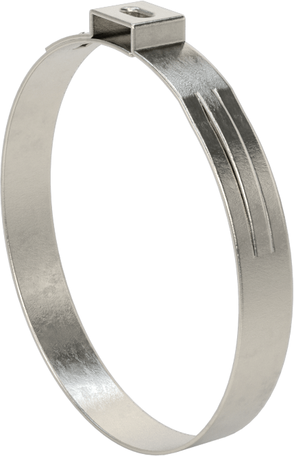 Titreşime Dayanıklı Sıkıştırma Kelepçesi, Sıkı Sızdırmazlık, 23/64“ x 0,024” Bant, 2-5/16" ila 2-7/16" ID