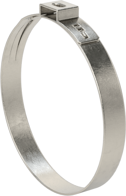 Titreşime Dayanıklı Sıkıştırma Kelepçesi, Sıkı Sızdırmazlık, 23/64“ x 0,024” Bant, 2-7/16" ila 2-9/16" ID