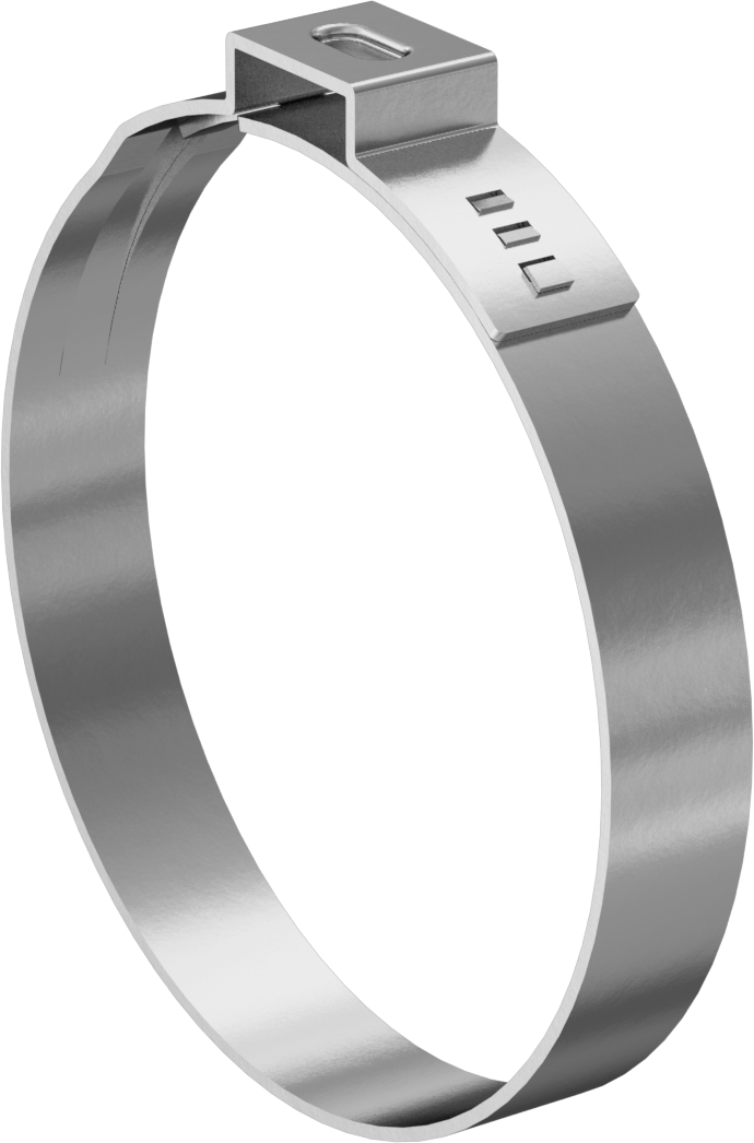 Titreşime Dayanıklı Sıkıştırma Kelepçesi, Sıkı Sızdırmazlık, 23/64“ x 0,031” Bant, 2-1/64" ila 2-9/64" ID