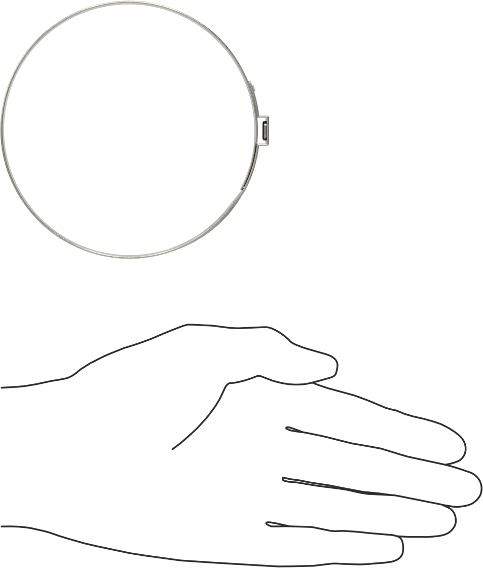 Titreşime Dayanıklı Sıkıştırma Kelepçesi, Sıkı Sızdırmazlık, 23/64“ x 0,031” Bant, 3-43/64"- 3-51/64" ID