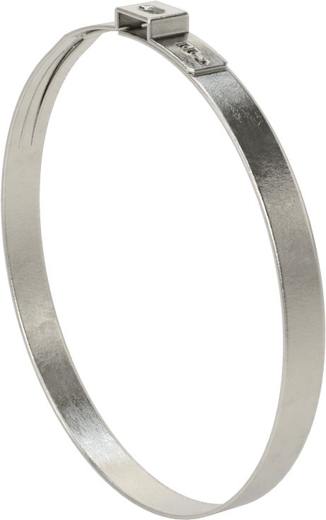Titreşime Dayanıklı Sıkıştırma Kelepçesi, Sıkı Sızdırmazlık, 23/64“ x 0,031” Bant, 3-43/64"- 3-51/64" ID