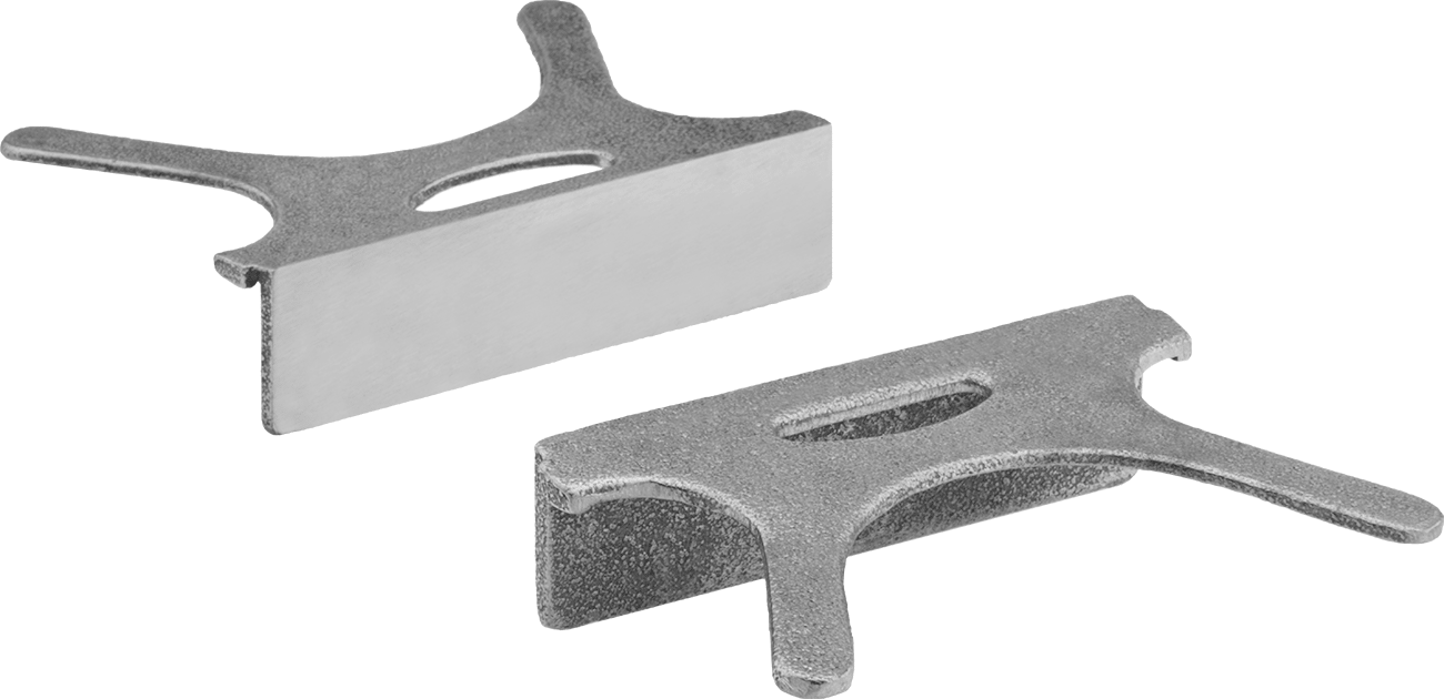 Sarmalı Tezgah Mengene Çenesi Astarları, Pürüzsüz, Bakır, 5" Genişlikte Çeneler için