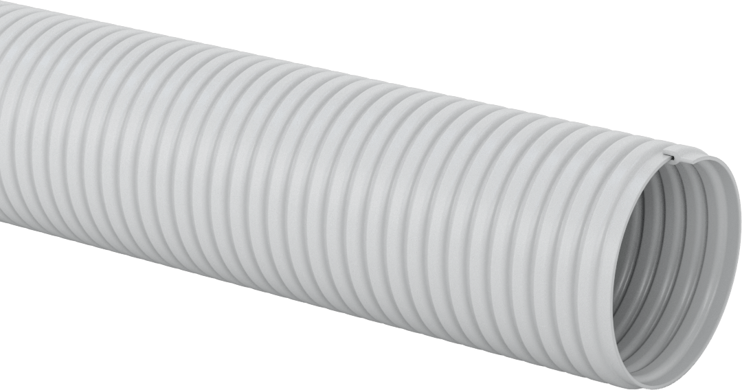 Dumanlar için Çapı Ayarlanabilir Sert Kanal Hortumu, 2" ID, 2-1/4" OD, 25 Fit Uzunluk