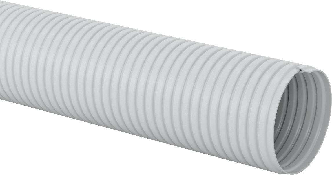 Dumanlar için Çapı Ayarlanabilir Sert Kanal Hortumu, 2-1/2" ID, 2-3/4" OD, 25 Fit Uzunluk