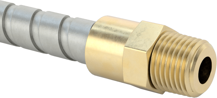 Bükülebilir ve Soğuk Kalabilen Soğutma Suyu Hortumu, 1/8 NPT Erkek, 21" Uzunluk