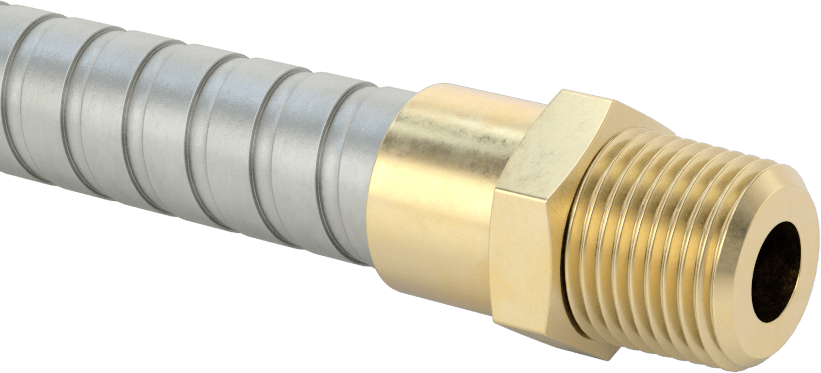 Bükülebilir ve Soğuk Kalabilen Soğutma Suyu Hortumu, 3/8 NPT Erkek, 21" Uzunluk
