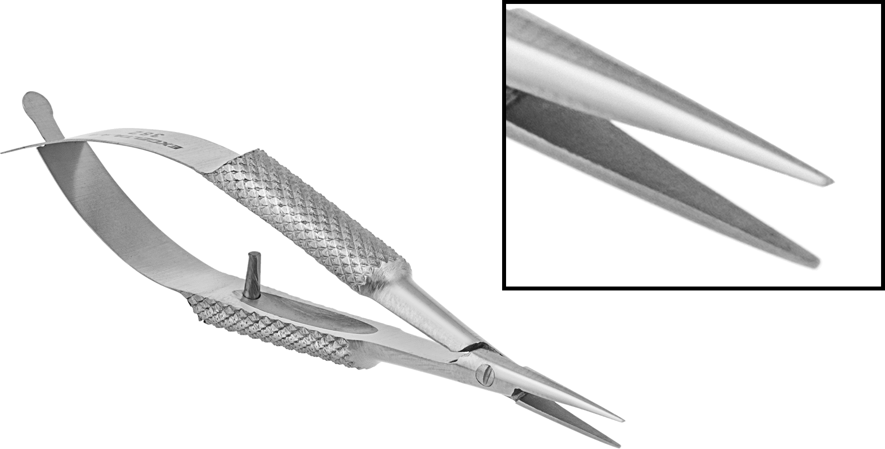 Cımbız Saplı Uzun Burunlu Pense, Standart Burunlu, 3" Toplam Uzunluk, 1/64" Geniş Uç