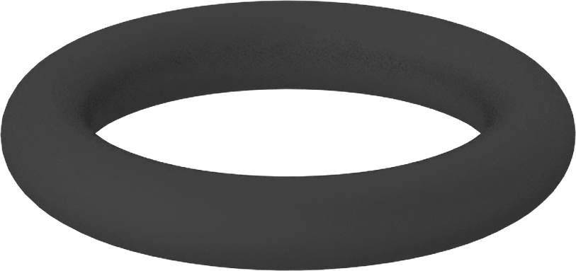 Kimyasallara Dayanıklı Viton® Floroelastomer O-Ring, Kahverengi, 1/16 Kesirli Genişlik, Dash Numarası 011