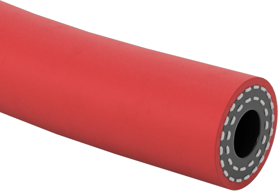 Yağlı Hava Hortumu, 250 PSI Maksimum @ 72°F, 3/16" ID, 7/16" OD