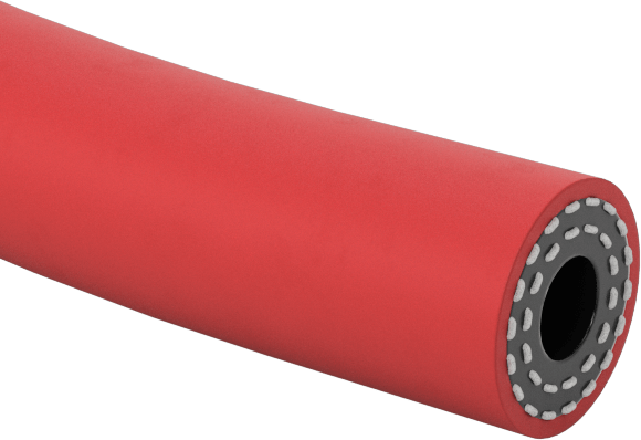 Yağlı Hava Hortumu, 300 PSI Maksimum @ 72°F, 1/4" ID, 5/8" OD