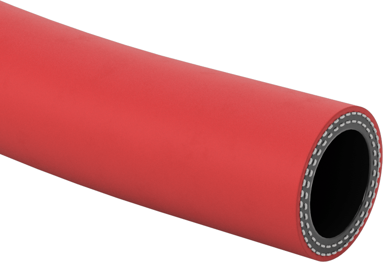 Yağlı Hava Hortumu, 250 PSI Maksimum @ 72°F, 1-1/4" ID, 1-13/16" OD