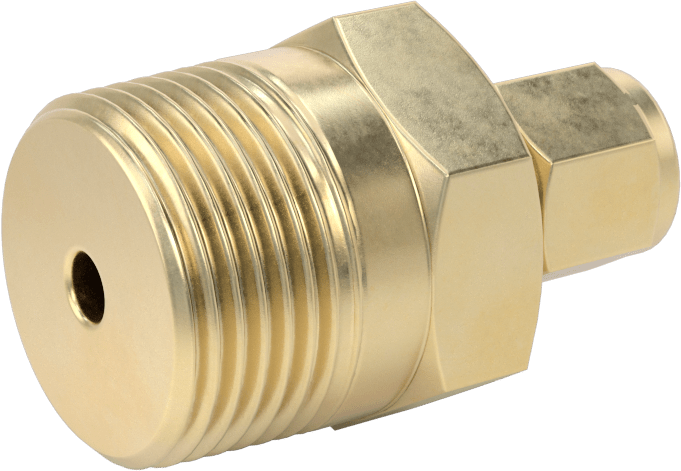 Bakır Boru için Yor-Lok Bağlantı Parçası, 1/4" Dış Çaplı Boru x 3/4 NPT Erkek için Düz Adaptör