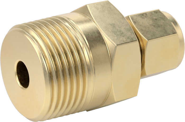 Bakır Boru için Yor-Lok Bağlantı Parçası, 3/8" Boru Dış Çapı x 3/4 NPT Erkek için Düz Adaptör