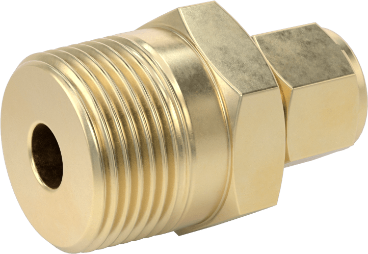 Bakır Boru için Yor-Lok Bağlantı Parçası, 1/2" Boru Dış Çapı x 1 NPT Erkek için Düz Adaptör