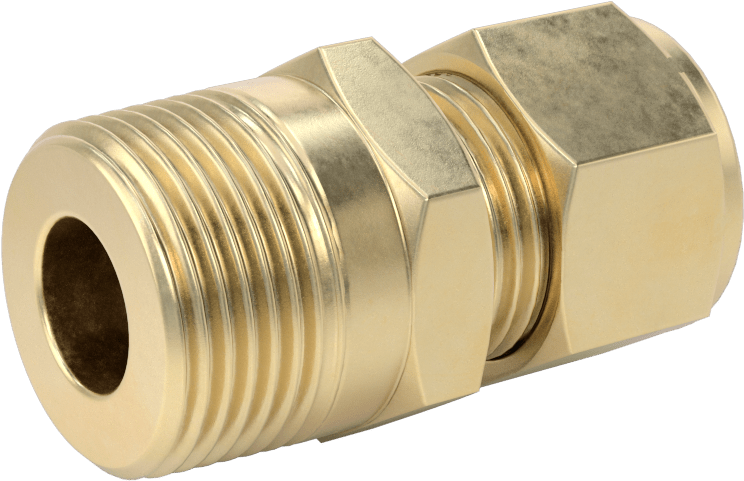 Bakır Boru için Yor-Lok Bağlantı Parçası, 5/8" Dış Çaplı Boru x 3/4 NPT Erkek için Düz Adaptör