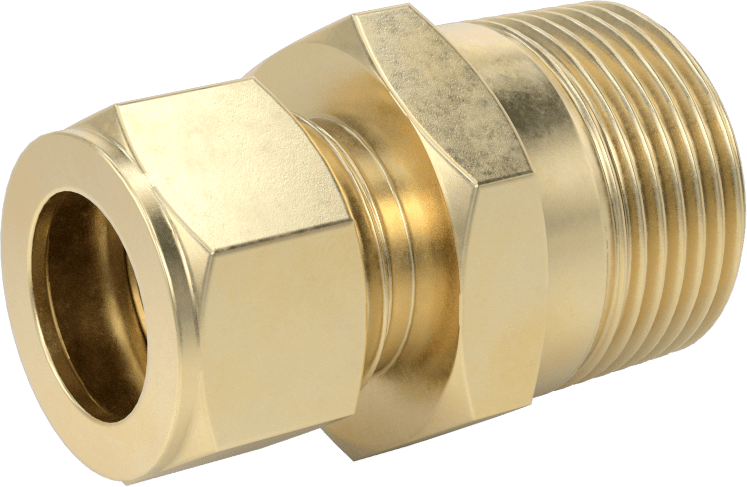 Bakır Boru için Yor-Lok Bağlantı Parçası, 3/4" Boru Dış Çapı x 1 NPT Erkek için Düz Adaptör