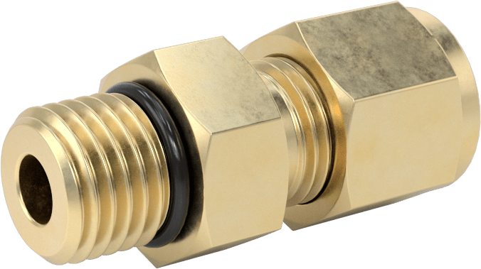 Bakır Boru için Yor-Lok Bağlantı Parçası, 1/4“ Boru Dış Çapı x 7/16”-20 UN/UNF Diş Boyutu için Adaptör