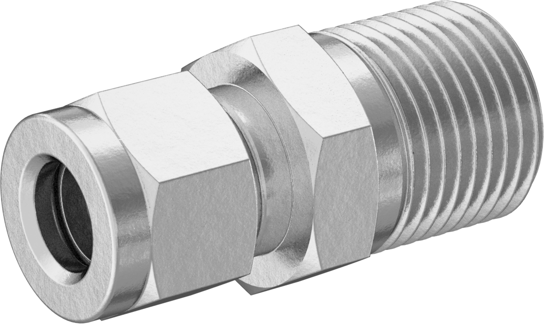 Bakır Boru için Yor-Lok Bağlantı Parçası, 10 mm Boru Dış Çapı x 1/2 NPT Erkek için Düz Adaptör