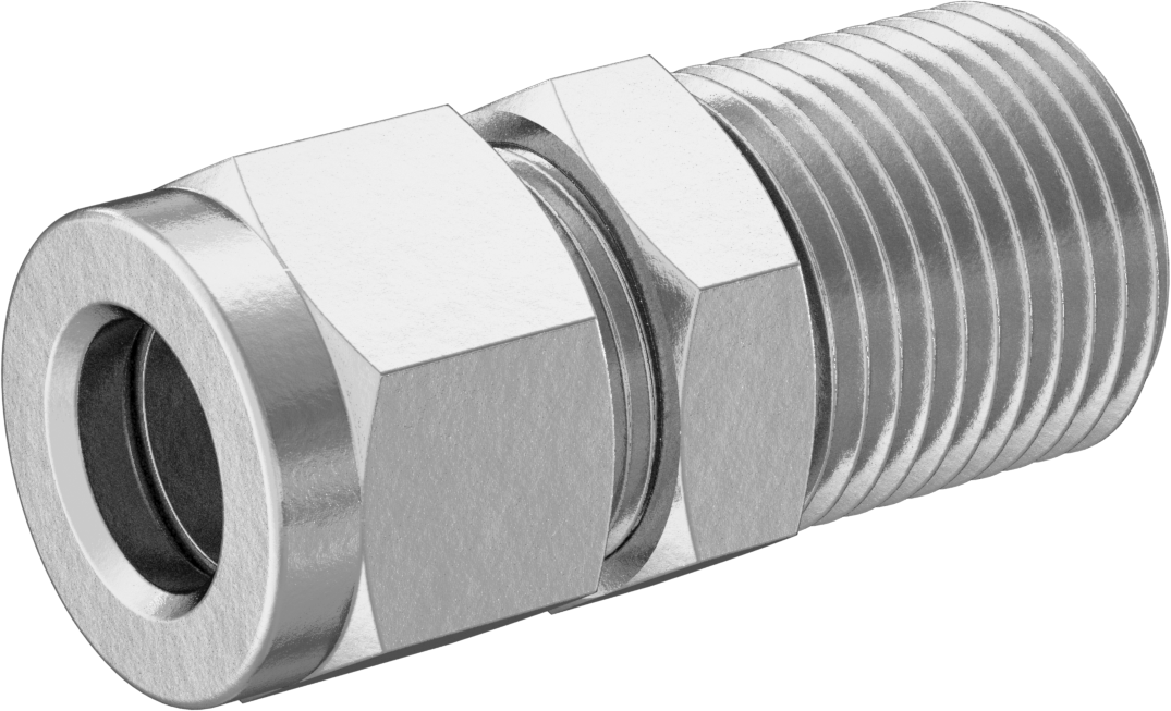Bakır Boru için Yor-Lok Bağlantı Parçası, 12 mm Boru Dış Çapı x 1/2 NPT Erkek için Düz Adaptör