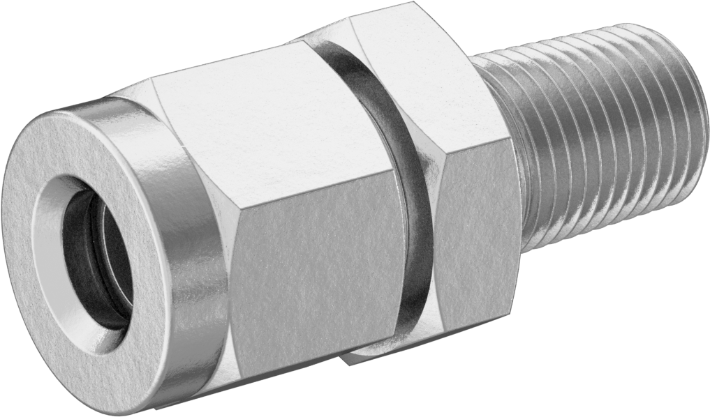 Bakır Boru için Yor-Lok Bağlantı Parçası, 1/4" Boru Dış Çapı x 1/8 BSPT Erkek için Düz Adaptör