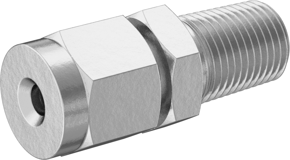Bakır Boru için Yor-Lok Bağlantı Parçası, 1/8" Boru Dış Çapı x 1/8 BSPT Erkek için Düz Adaptör