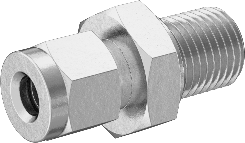 Bakır Boru için Yor-Lok Bağlantı Parçası, 6 mm Boru Dış Çapı x 1/4 BSPP Erkek için Düz Adaptör