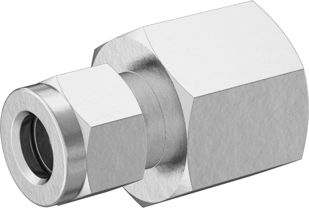Bakır Boru için Yor-Lok Bağlantı Parçası, 10 mm Boru Dış Çapı x 1/2 NPT Dişi için Düz Adaptör
